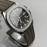 Super Clone Patek Philippe Aquanaut 5067A-025 35.6mm Diamond Bezel Moissanite Steel – Customize Version – Swiss SuperClone