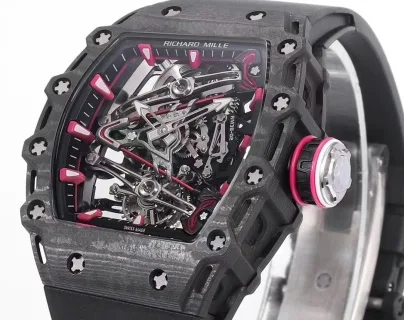Super Clone Richard Mille RM 38-02 Richard Mille Bubba Watson Tourbillon 42mm Carbon