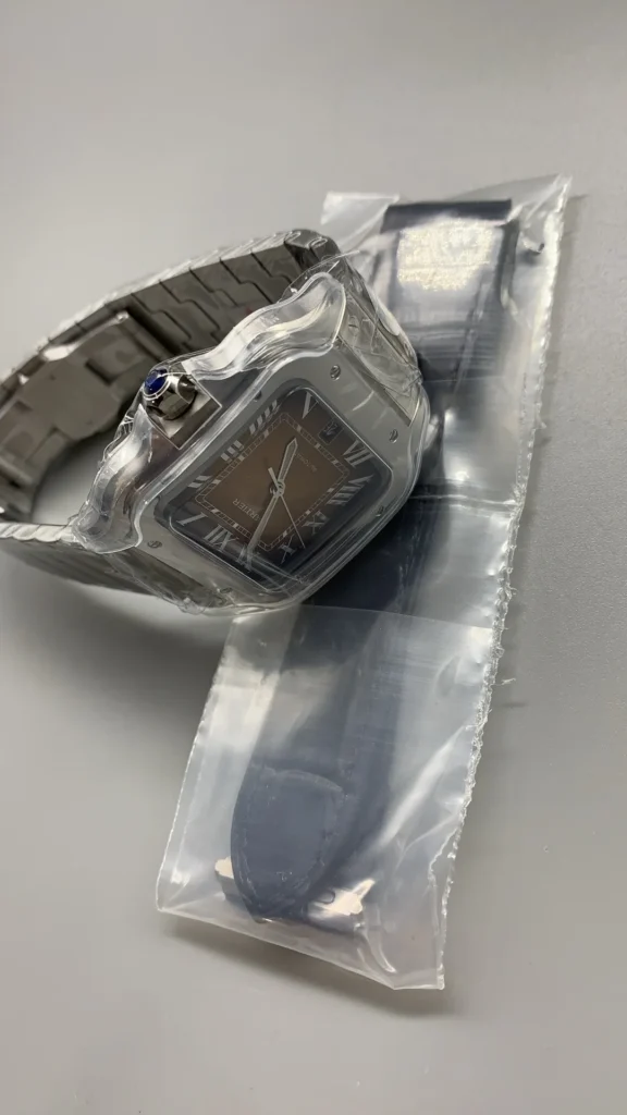 Super Clone Cartier Santos De Cartier Chocolate Dial WSSA0065 35.5mm – Swiss SuperClone