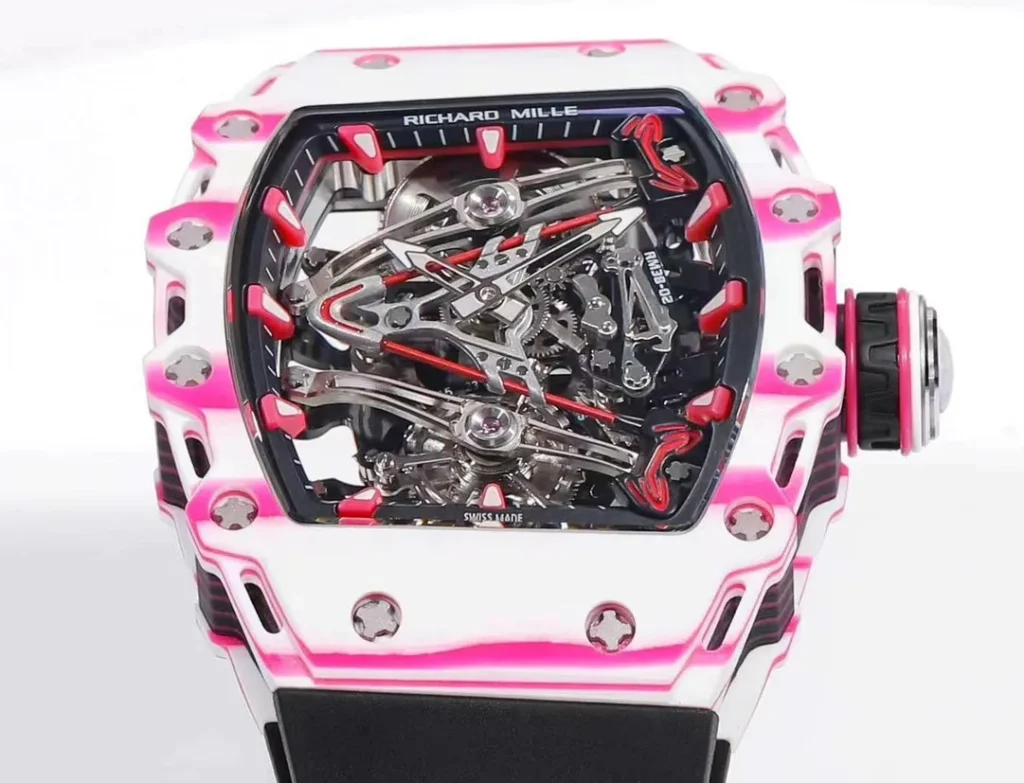 Super Clone Richard Mille RM 38-02 Richard Mille Bubba Watson Tourbillon Manual Winding 42mm