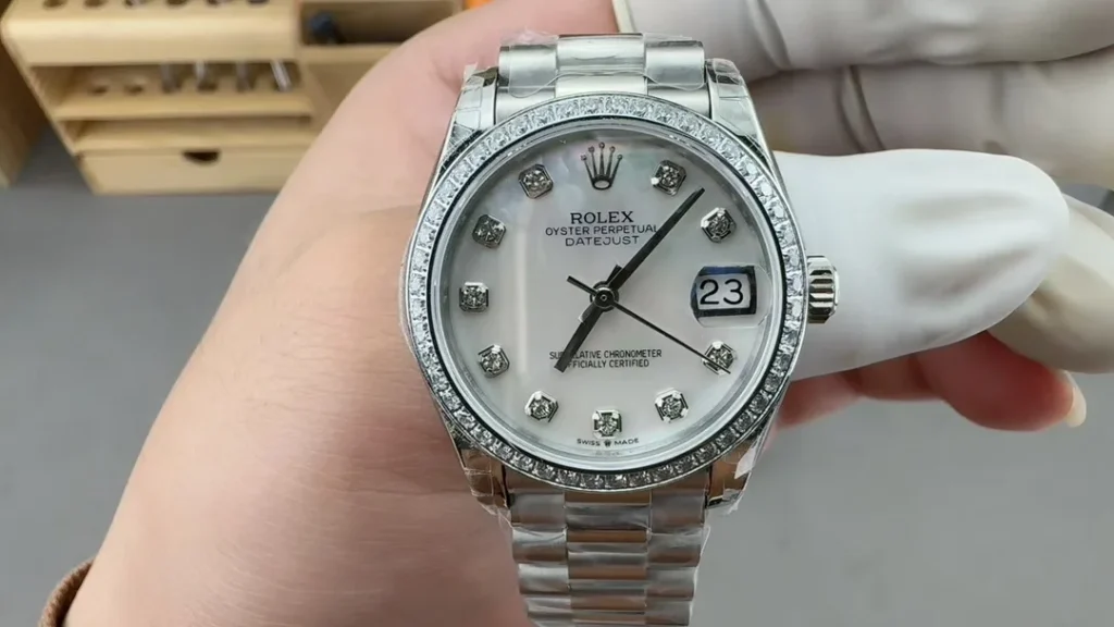 Super Clone Rolex Datejust Silver Diamond Dial 278384RBR-0033 31 mm – Swiss SuperClone