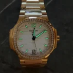 Super Clone Patek Philippe Nautilus 7118/1R-011 32.5mm White Dial Rose Gold – Swiss SuperClone