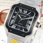 Super Clone Cartier Santos De Cartier Ceramic CRWSSA0037 39.8mm Miyota.9015 – Swiss SuperClone