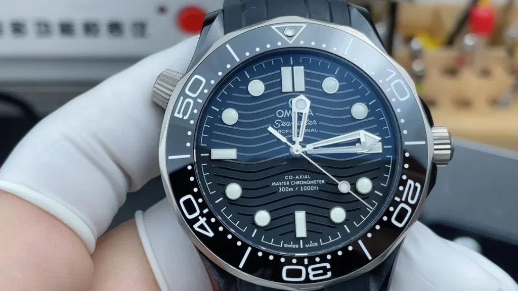Super Clone Omega Seamaster Diver 300M Co‑Axial Master Chronometer 210.92.44.20.01.001 Black Dial Ceramic 42mm – Swiss SuperClone