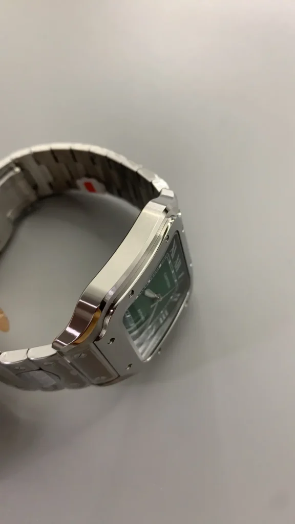 Super Clone Cartier Santos De Cartier Green Dial Large WSSA0062 39.8mm – Swiss SuperClone