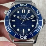 Super Clone Omega Seamaster Diver James Bond 60th Anniversary 210.30.42.20.03.002 42mm Blue Dial Steel – Swiss SuperClone