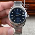 Super Clone Omega Seamaster Aqua Terra Master Co‑Axial 231.10.39.21.03.002 39mm Blue Dial – – Swiss SuperClone