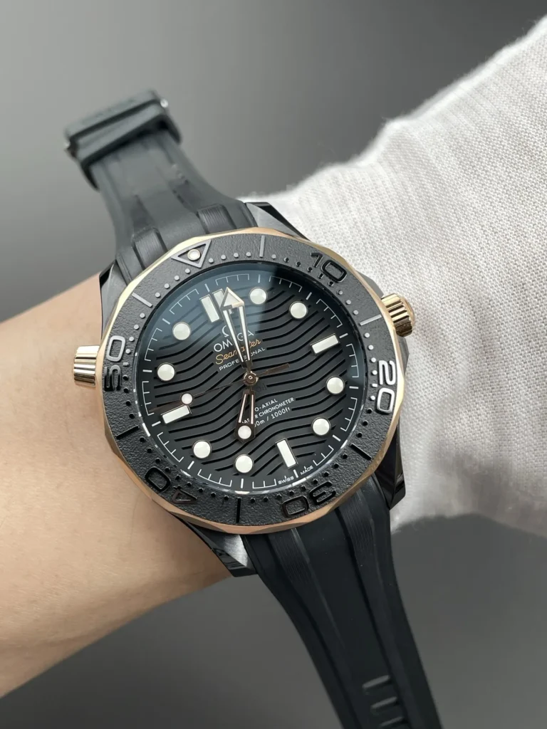 Super Clone Omega Seamaster Diver 210.62.44.20.01.001 42mm Black Dial Ceramic – Swiss SuperClone