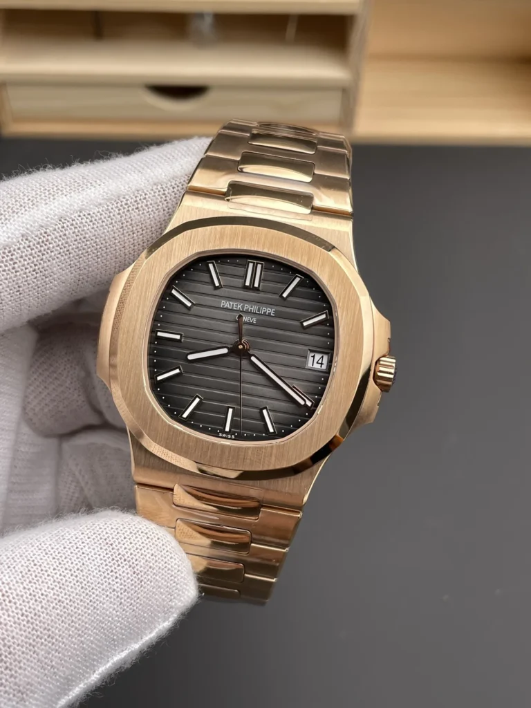 Super Clone Patek Philippe Nautilus 5711/1R-001 40mm Gray Dial Rose Gold V3 Update – Swiss SuperClone