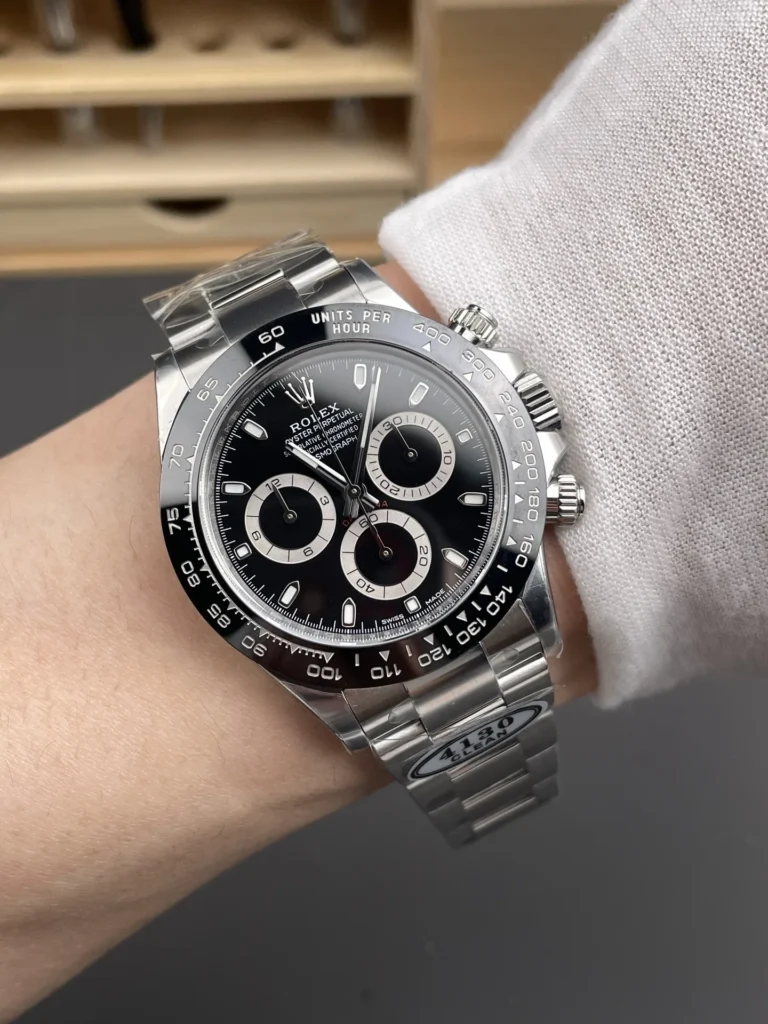 Super Clone Rolex Daytona “Reverse Panda” Black Dial 116500LN – Swiss SuperClone