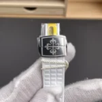 Super Clone Patek Philippe Aquanaut 5067A-025 35.6mm White Dial Diamond Bezel Moissanite Steel – CustomizeVersion – Swiss SuperClone