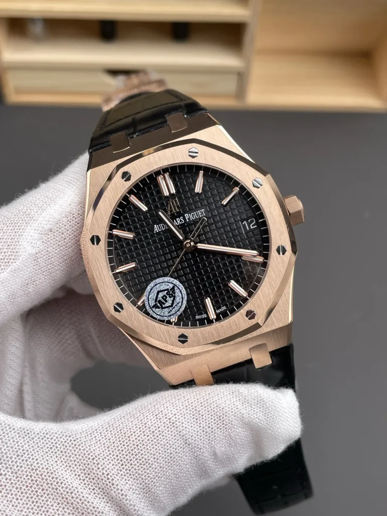 Super Clone Audemars Piguet Royal Oak 15500OR Rose Gold 41mm Black Dial