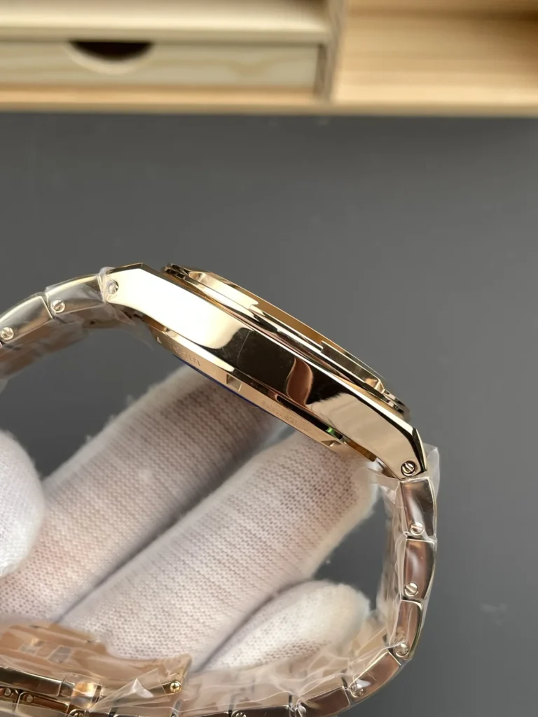 Super Clone Vacheron Constantin Overseas Rose Gold 4500V/110R-B705 41mm Blue Dial