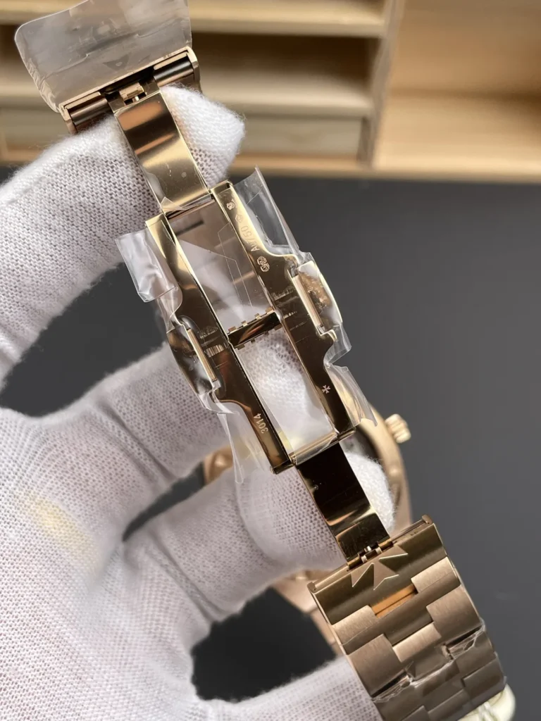 Super Clone Vacheron Constantin Overseas Rose Gold 4500V/110R-B705 41mm Blue Dial