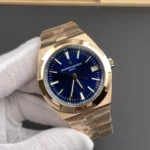 Super Clone Vacheron Constantin Overseas Rose Gold 4500V/110R-B705 41mm Blue Dial