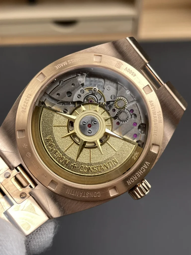 Super Clone Vacheron Constantin Overseas Rose Gold 4500V/110R-B705 41mm Blue Dial