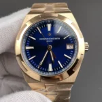 Super Clone Vacheron Constantin Overseas Rose Gold 4500V/110R-B705 41mm Blue Dial