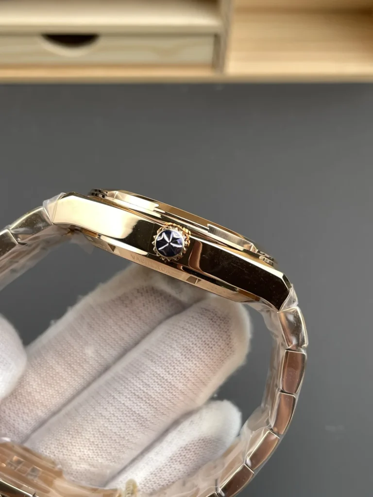 Super Clone Vacheron Constantin Overseas Rose Gold 4500V/110R-B705 41mm Blue Dial