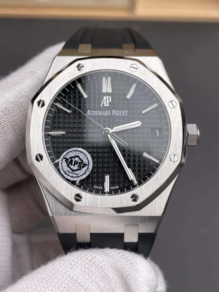 Super Clone Audemars Piguet Royal Oak 15500ST.OO.1220ST.03 41mm Black Rubber Strap