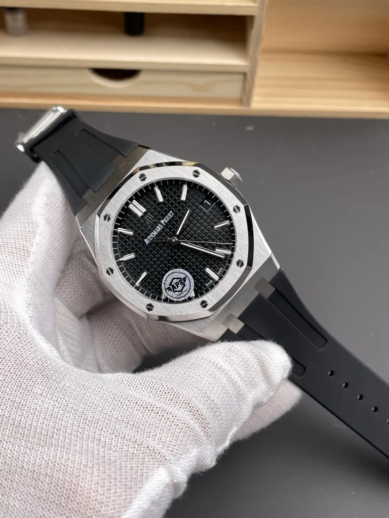 Super Clone Audemars Piguet Royal Oak 15500ST.OO.1220ST.03 41mm Black Rubber Strap