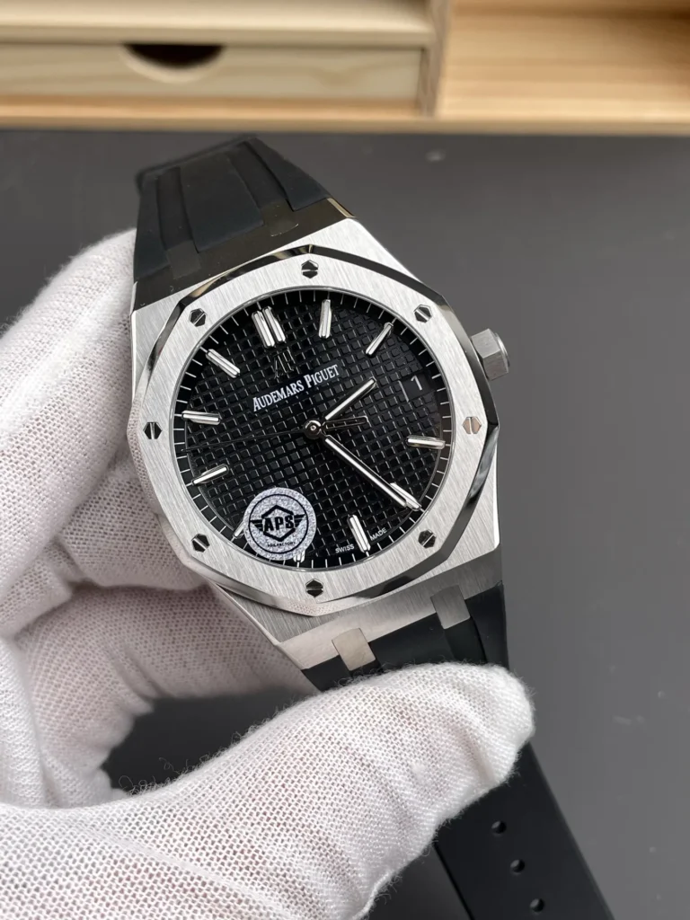 Super Clone Audemars Piguet Royal Oak 15500ST.OO.1220ST.03 41mm Black Rubber Strap