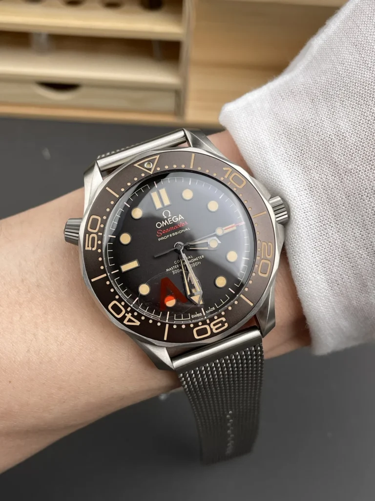 Super Clone Omega Seamaster Diver “James Bond 007 Edition” 42mm Black Dial Titanium – Swiss SuperClone