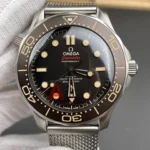 Super Clone Omega Seamaster Diver “James Bond 007 Edition” 42mm Black Dial Titanium – Swiss SuperClone