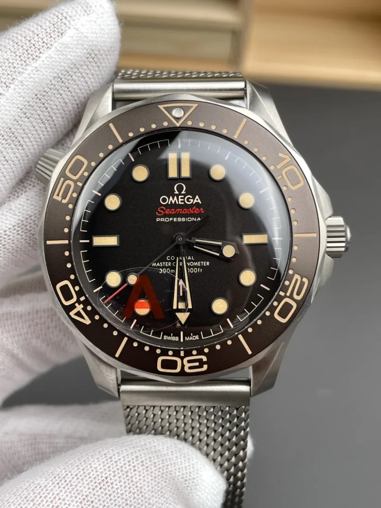 Super Clone Omega Seamaster Diver “James Bond 007 Edition” 42mm Black Dial Titanium – Swiss SuperClone