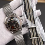 Super Clone Omega Seamaster Diver “James Bond 007 Edition” 42mm Black Dial Titanium – Swiss SuperClone