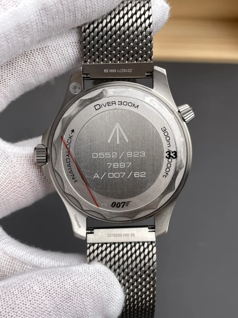 Super Clone Omega Seamaster Diver “James Bond 007 Edition” 42mm Black Dial Titanium – Swiss SuperClone