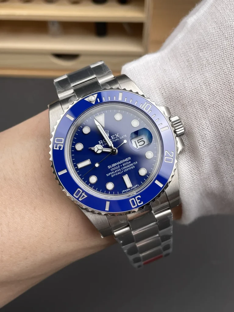 Super Clone Rolex Submariner Blue Dial 116619LB “Smurf” – Swiss SuperClone
