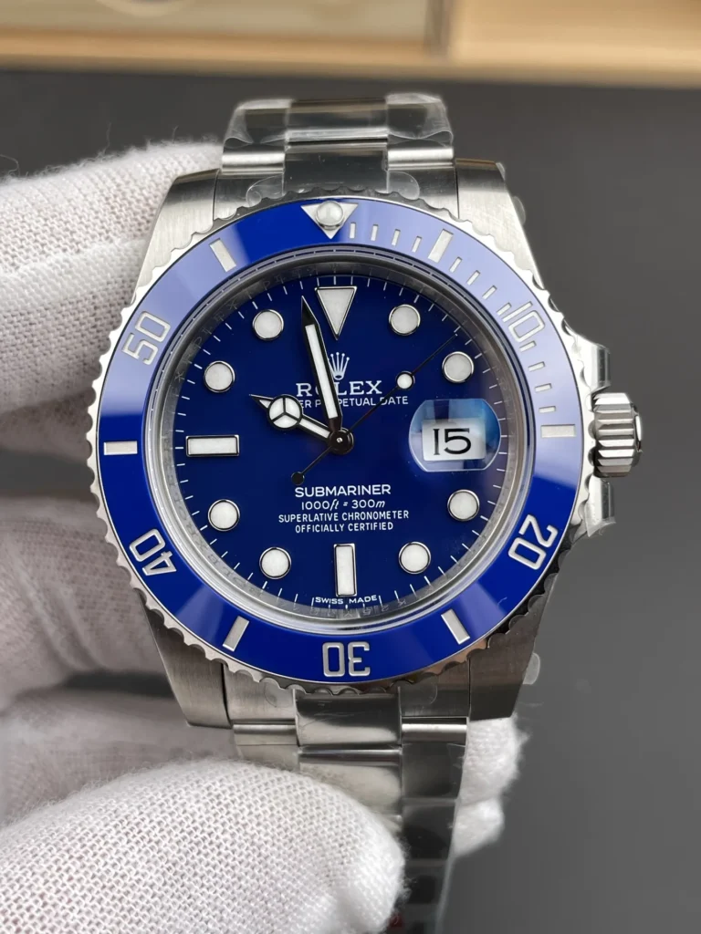 Super Clone Rolex Submariner Blue Dial 116619LB “Smurf” – Swiss SuperClone