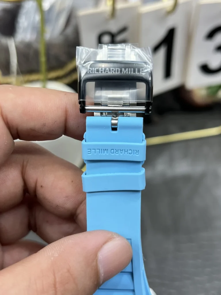 Super Clone Richard Mille RM 35-01 Richard Mille Rafa Cacbon NTPT Blue Strap 42mm