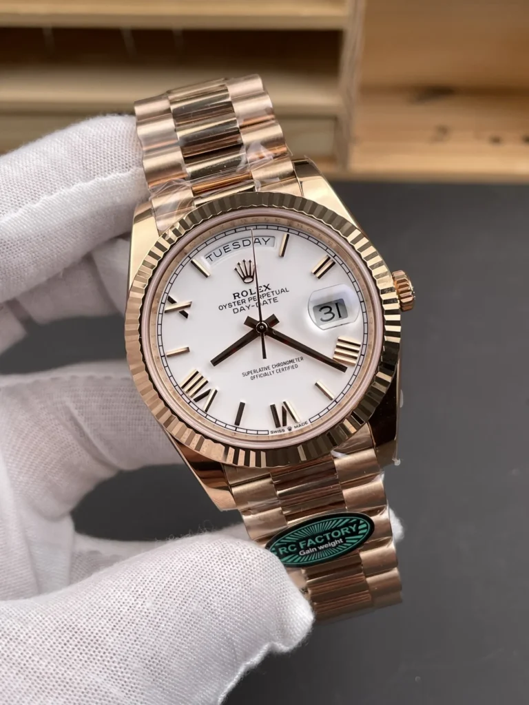 Super Clone Rolex Day-Date White Dial 128235-0070 36 mm – Swiss SuperClone