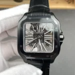 Super Clone Cartier Santos Large Skeleton Black 39mm – Swiss SuperClone