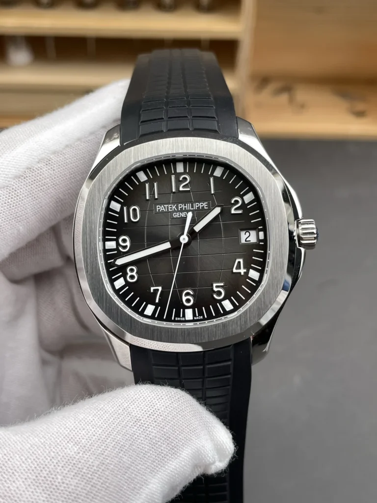 Super Clone Patek Philippe Aquanaut 40mm Rubber Strap Steel – Swiss SuperClone