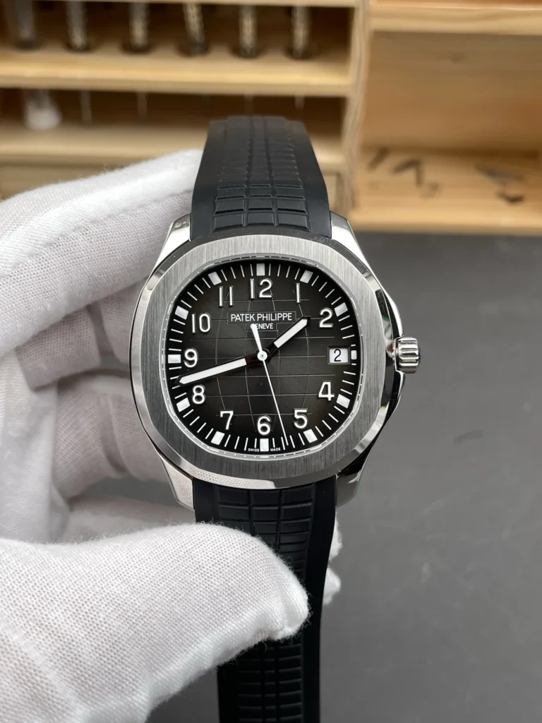 Super Clone Patek Philippe Aquanaut 40mm Rubber Strap Steel – Swiss SuperClone