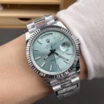 Super Clone Rolex Day-Date Ice blue Dial 228236 40 mm – Swiss SuperClone