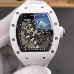 Super Clone Richard Mille RM 55 Richard Mille Manual Winding Bubba Watson 42mm White
