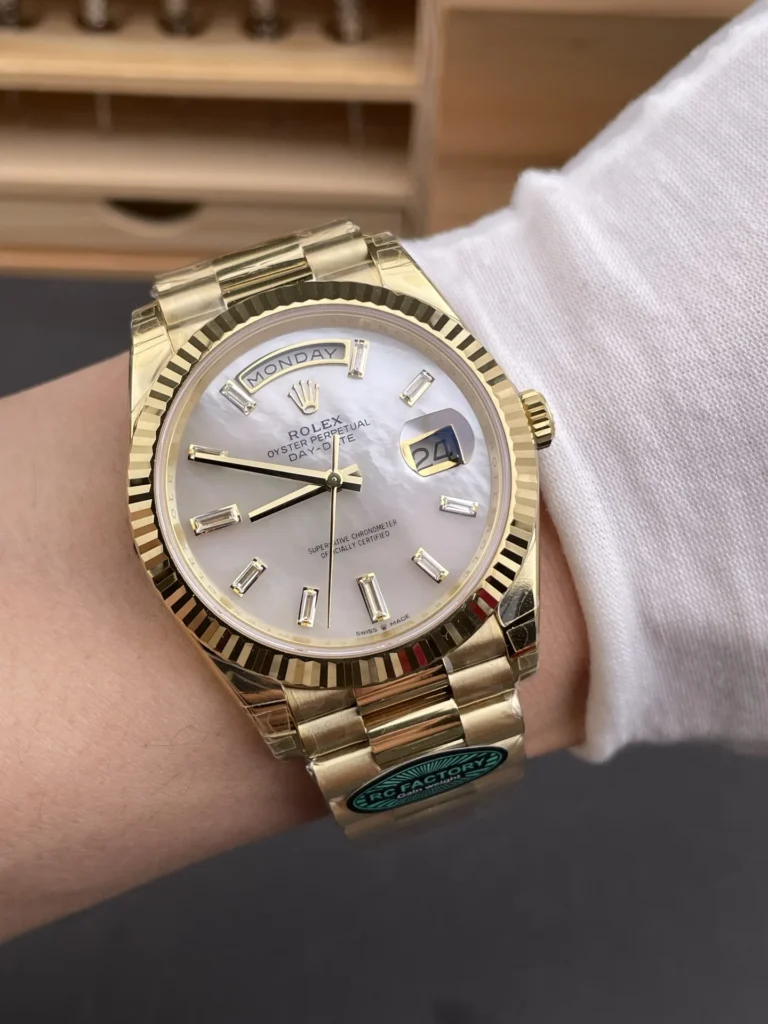 Super Clone Rolex Day-Date Silver Dial 228238 40 mm – Swiss SuperClone