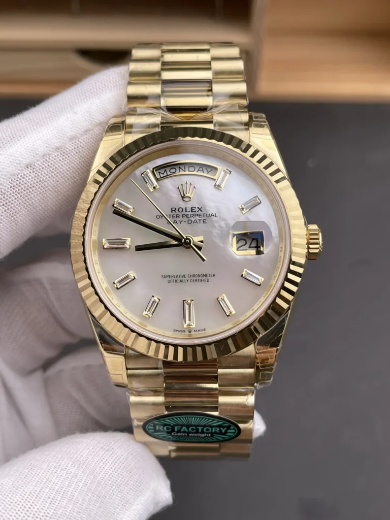 Super Clone Rolex Day-Date Silver Dial 228238 40 mm – Swiss SuperClone