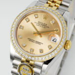 Super Clone Rolex Datejust Champagne Diamond Dial 126283RBR-0003 36 mm — case and bezel