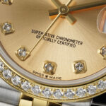 Super Clone Rolex Datejust Champagne Diamond Dial 126283RBR-0003 36 mm — movement / caseback view
