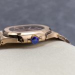 Super Clone Patek Philippe Nautilus 5711/1R-001 40mm Chocolate Dial Rose Gold V3 Update — case and bezel