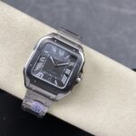 Super Clone Cartier Santos De Cartier Ceramic CRWSSA0037 39.8mm Miyota.9015 — movement / caseback view