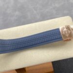 Super Clone Patek Philippe Aquanaut 5261R Moonphase Blue Rose 40mm — movement / caseback view