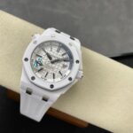 Super Clone Audemars Piguet Royal Oak Offshore Diver 15707CE 42mm White Dial Ceramic — bracelet detail