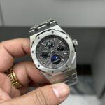 Super Clone Audemars Piguet Royal Oak Perpetual Calendar 26609TI.OO.1220TI.01 41mm Moonphase — dial close-up