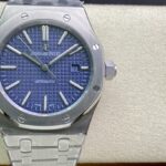 Super Clone Audemars Piguet Royal Oak 15400ST 41mm Blue Dial Stainless Steel Blue Dial — dial close-up