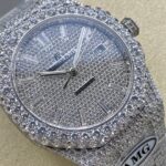 Super Clone Audemars Piguet Royal Oak 15400ST 41mm Full Moissanite Hongkong – Customize Diamod — view 9